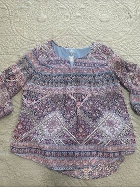 *3 for $10* St. John's Bay Purple and Blue blouse PM